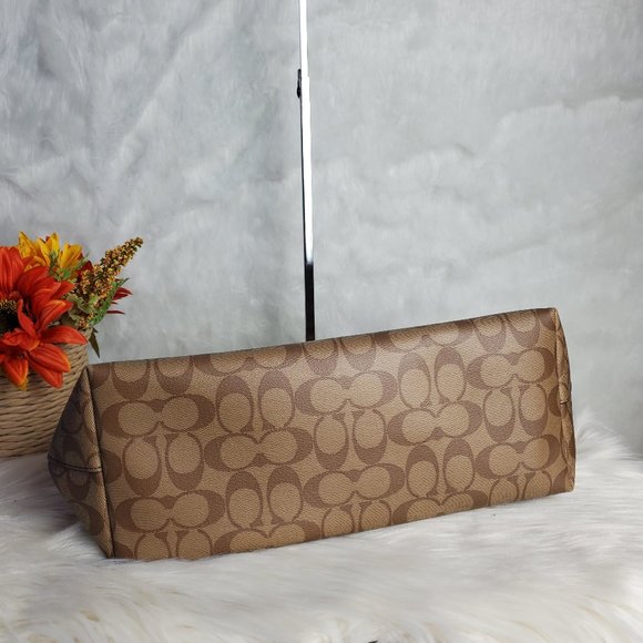 COACH GALLERY TOTE IN SIGNATURE CANVAS - Picture 6 of 6